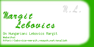 margit lebovics business card